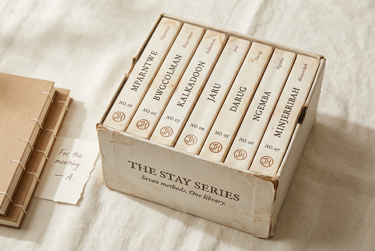 STAY series book and journal slipcase, the public-facing artefact of the work